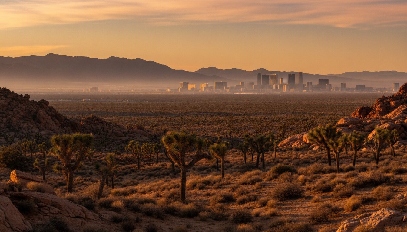 Nevada desert landscape near Las Vegas